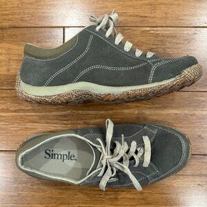 Simple suede shoes